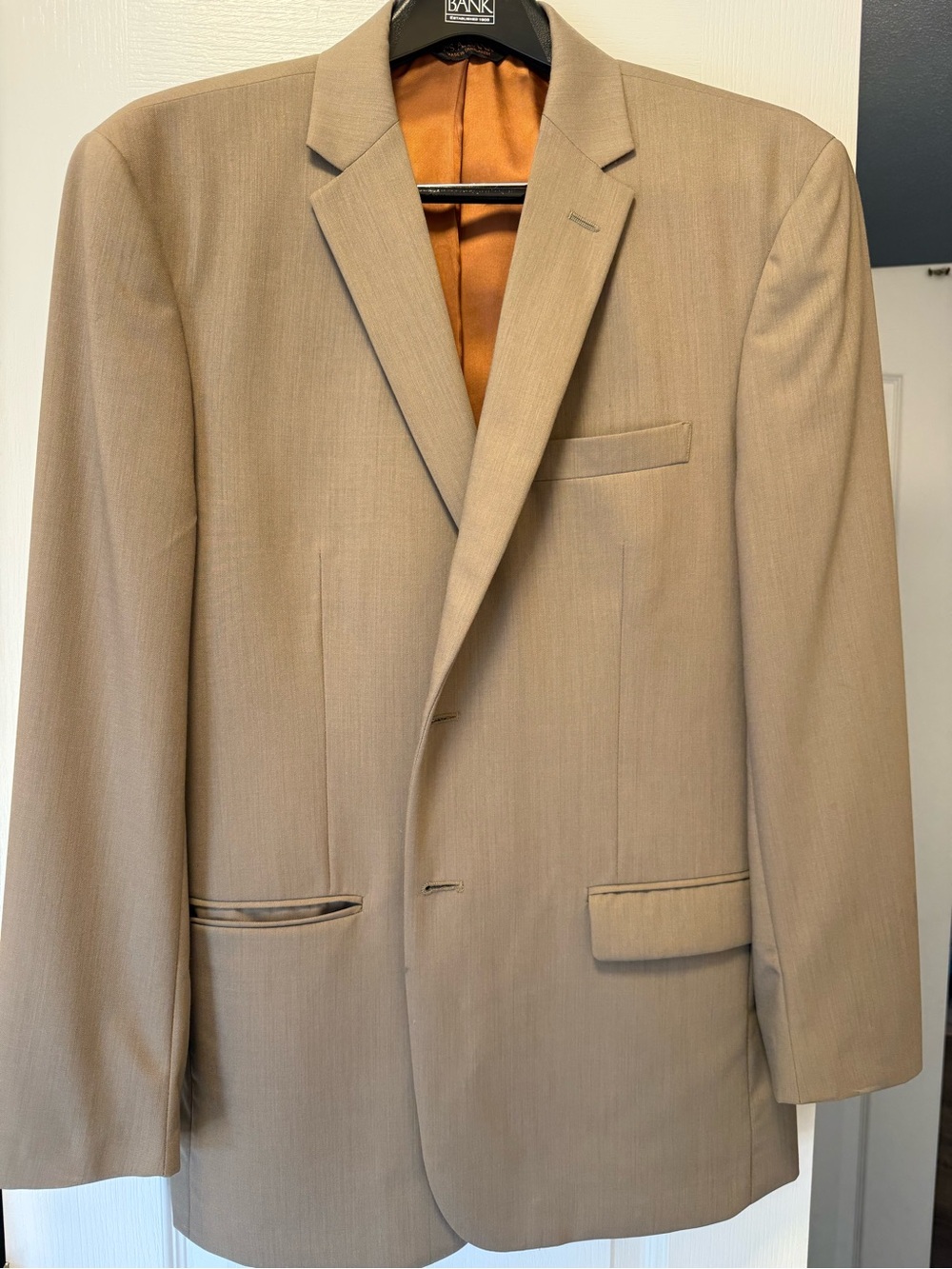 Jos. A. Bank Beige/Tan Single-Breasted Sport Coat